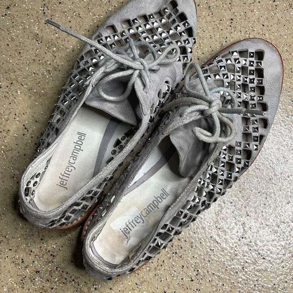 Jeffrey Campbell Town Square Studded Oxfords 6 - Picture 6 of 11